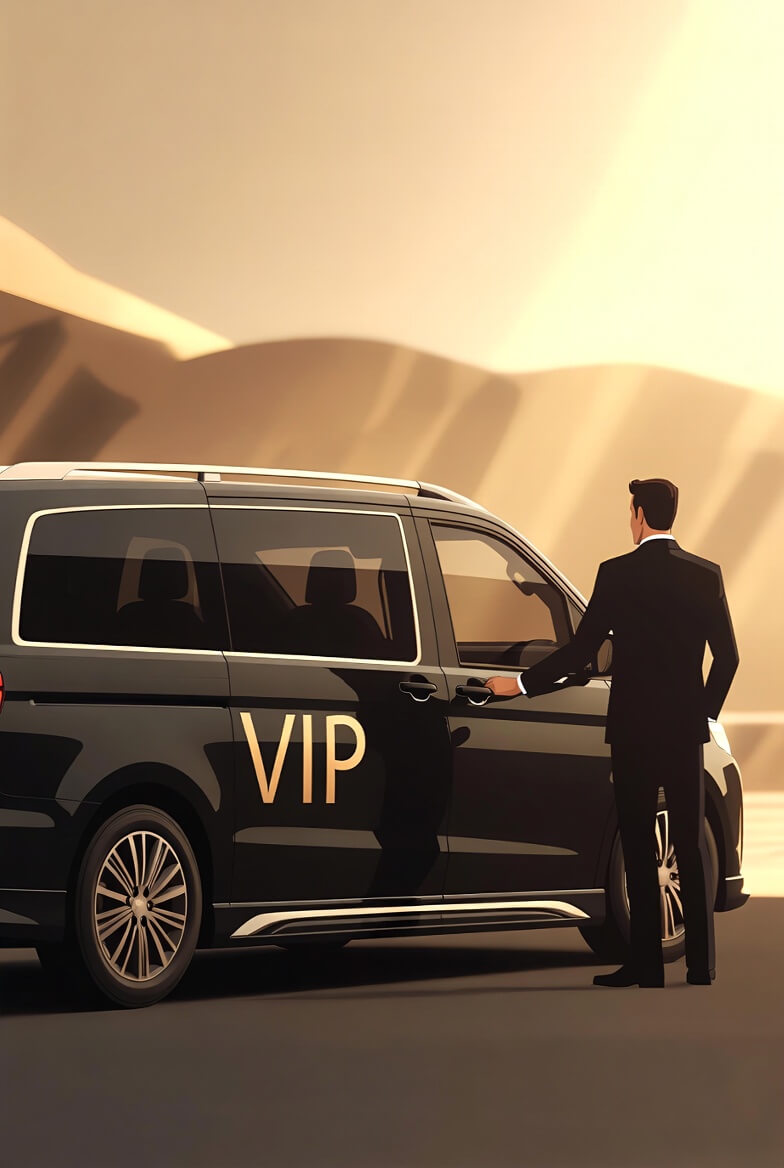 سيارة مع سائق